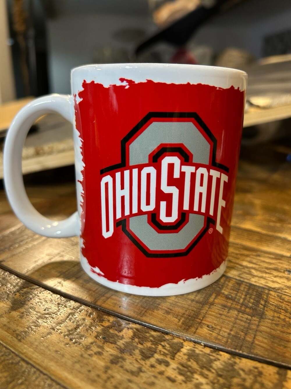 Ohio State Buckeyes Ceramic Coffee Mug with 'Go Bucks' and 'Ohio State' Logo